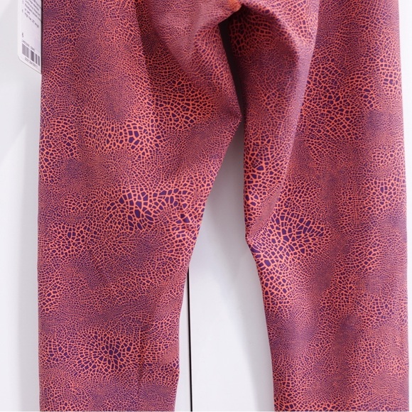 NWT Lululemon Wunder Train High Rise Leggings 25” Sz 6 Crackle Graze Orange - Picture 8 of 14